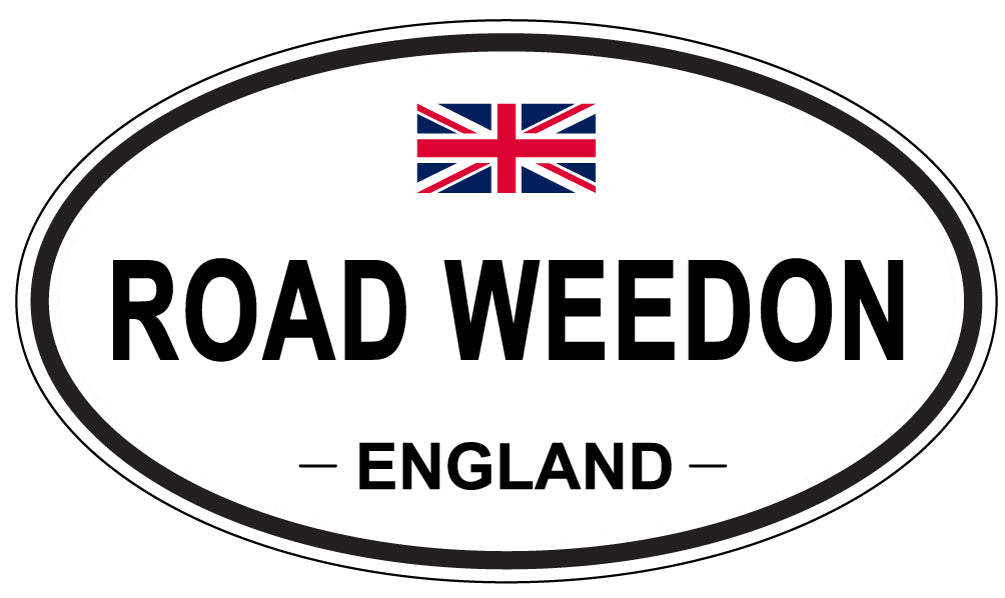 ROAD WEEDON, England - Oval Magnet