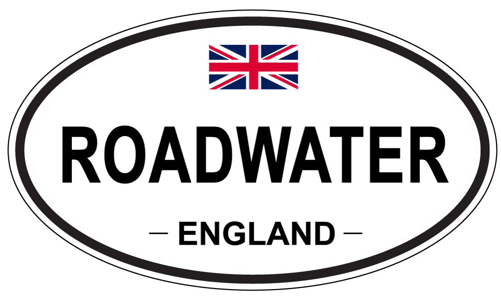 ROADWATER, England - Oval Magnet