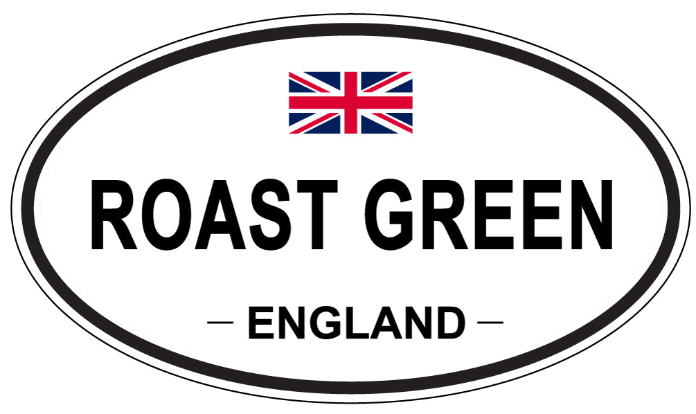 ROAST GREEN, England - Oval Magnet