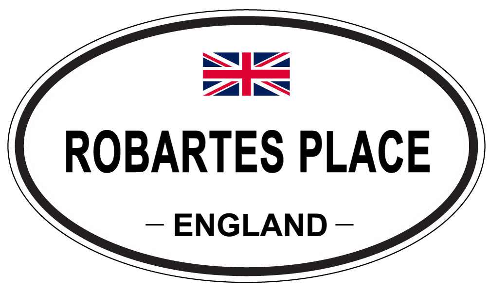ROBARTES PLACE, England - Oval Magnet