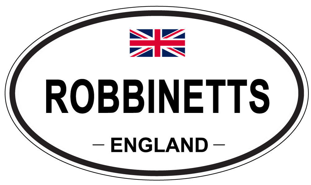 ROBBINETTS, England - Oval Magnet