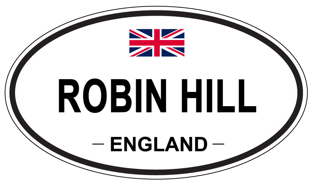 ROBIN HILL, England - Oval Magnet