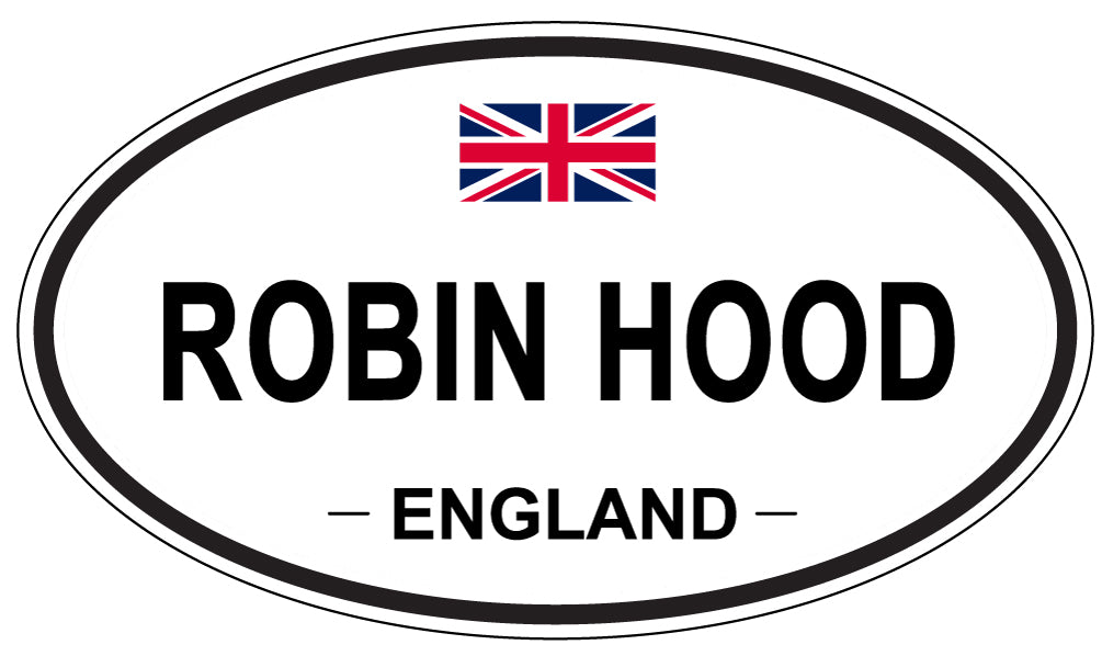 ROBIN HOOD, England - Oval Magnet