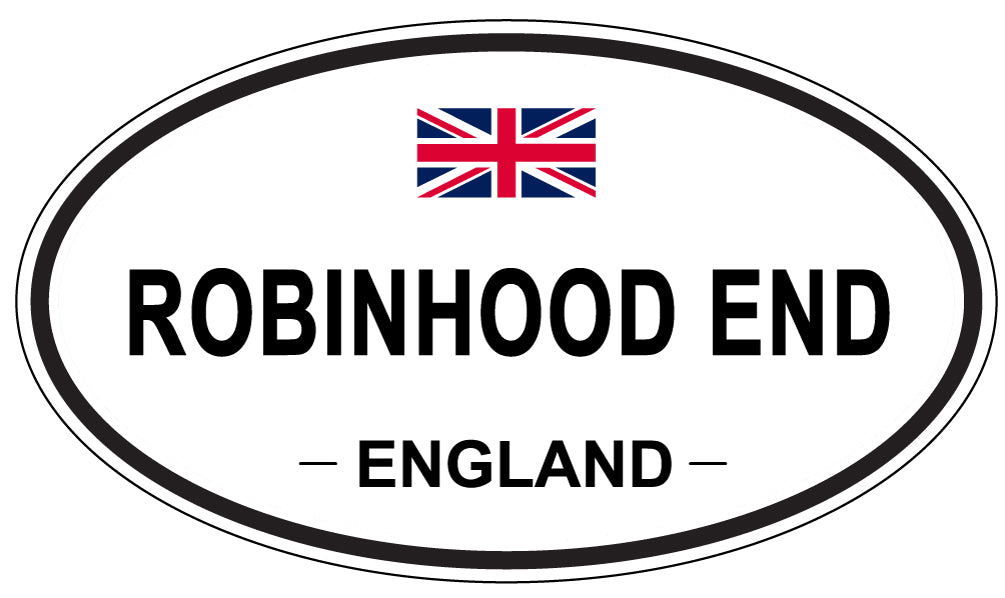 ROBINHOOD END, England - Oval Magnet