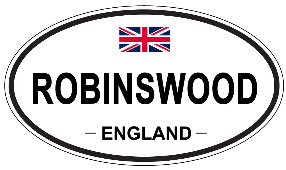 ROBINSWOOD, England - Oval Magnet