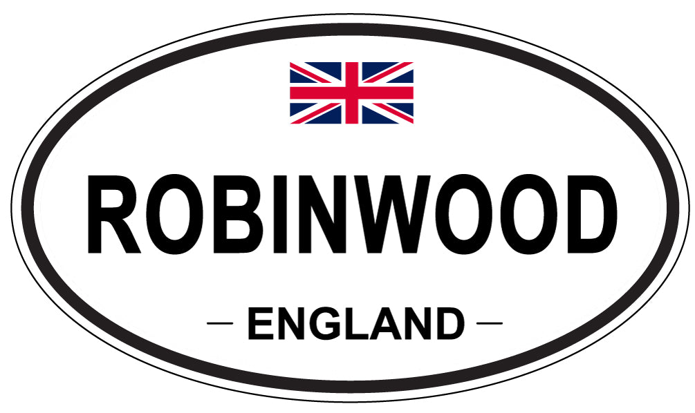 ROBINWOOD, England - Oval Magnet