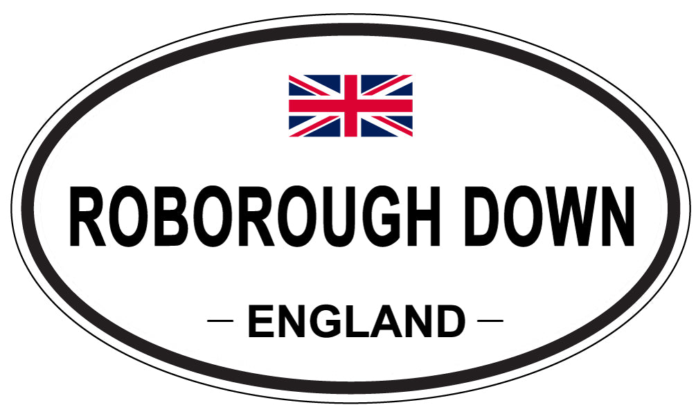 ROBOROUGH DOWN, England - Oval Magnet