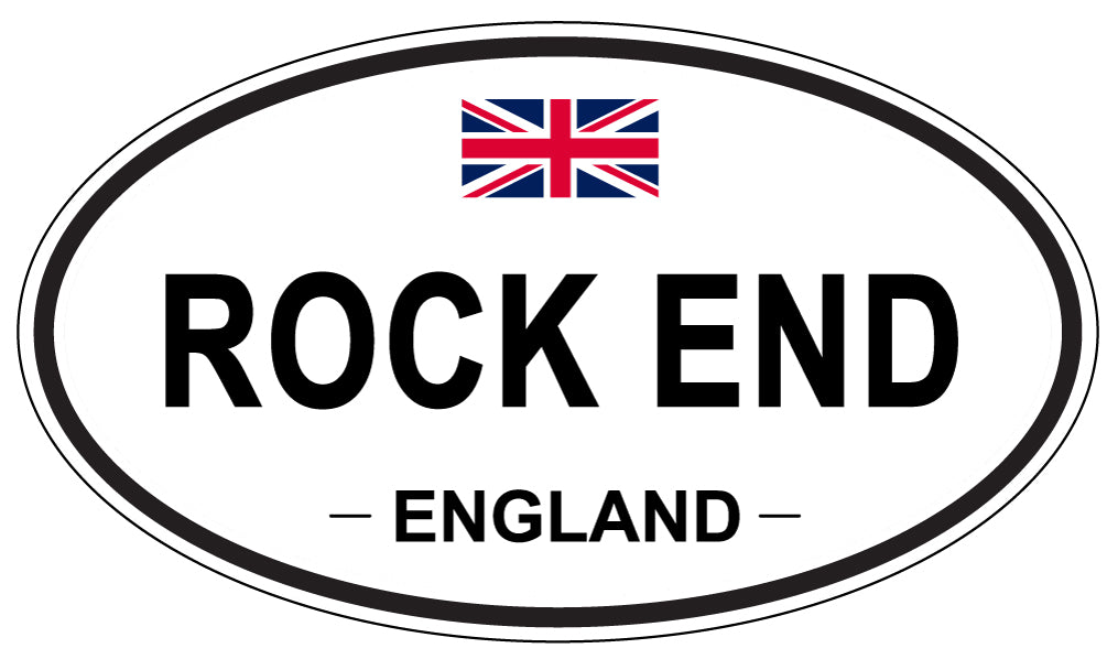 ROCK END, England - Oval Magnet