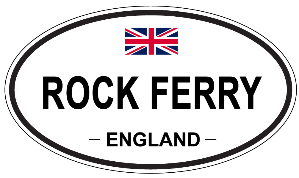 ROCK FERRY, ENGLAND - Oval Sticker