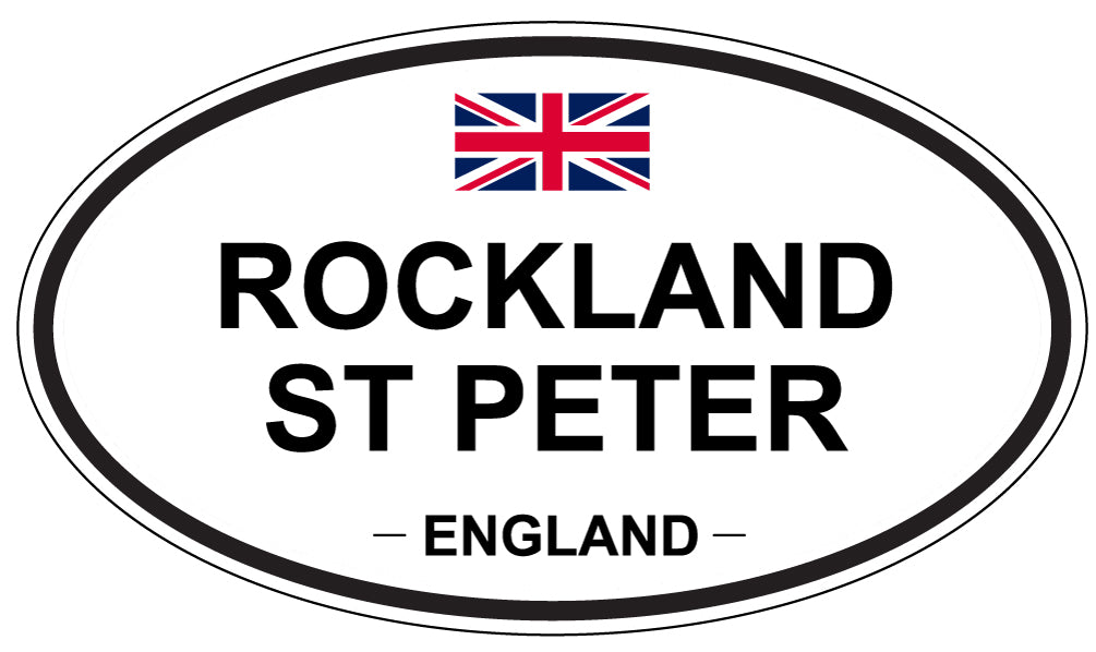 ROCKLAND ST PETER, England - Oval Magnet