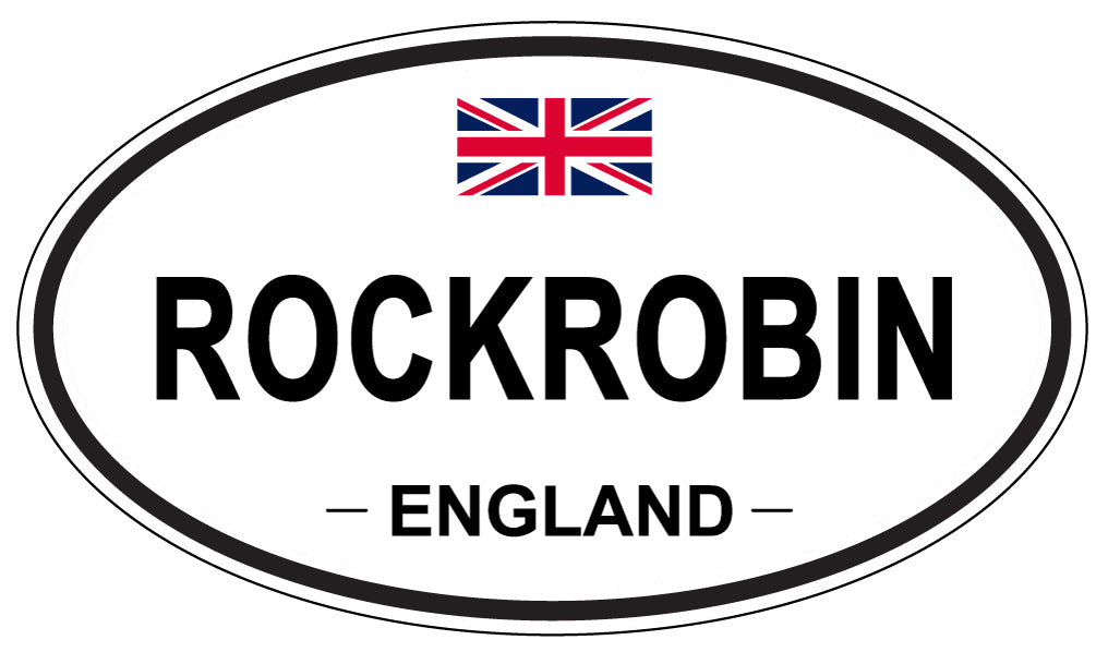 ROCKROBIN, England - Oval Magnet