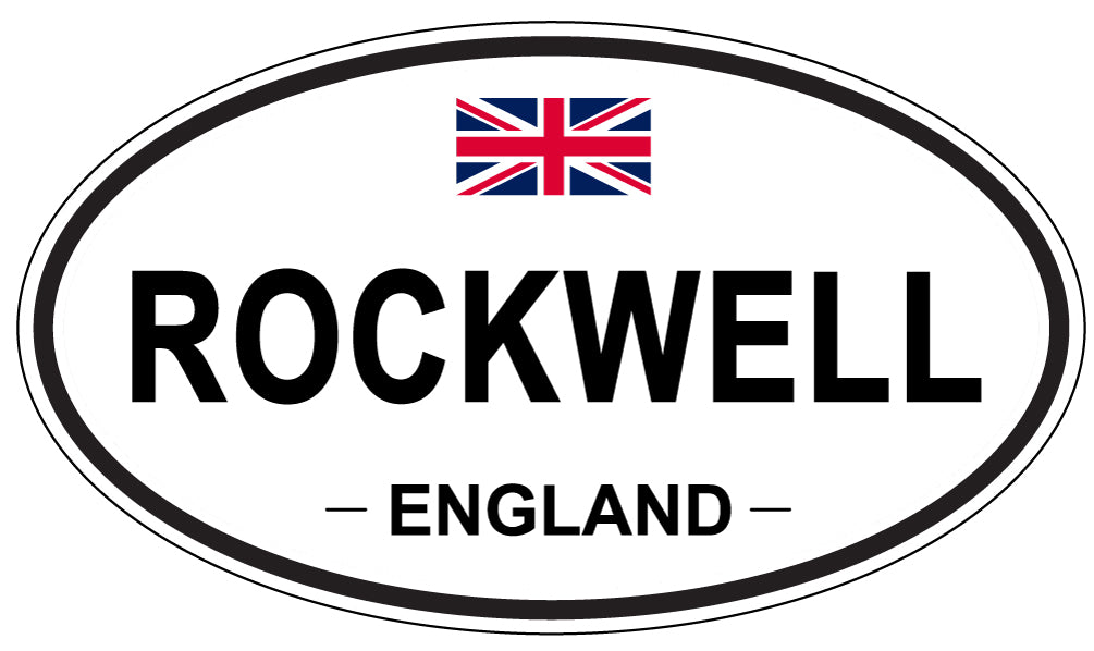 ROCKWELL, England - Oval Magnet