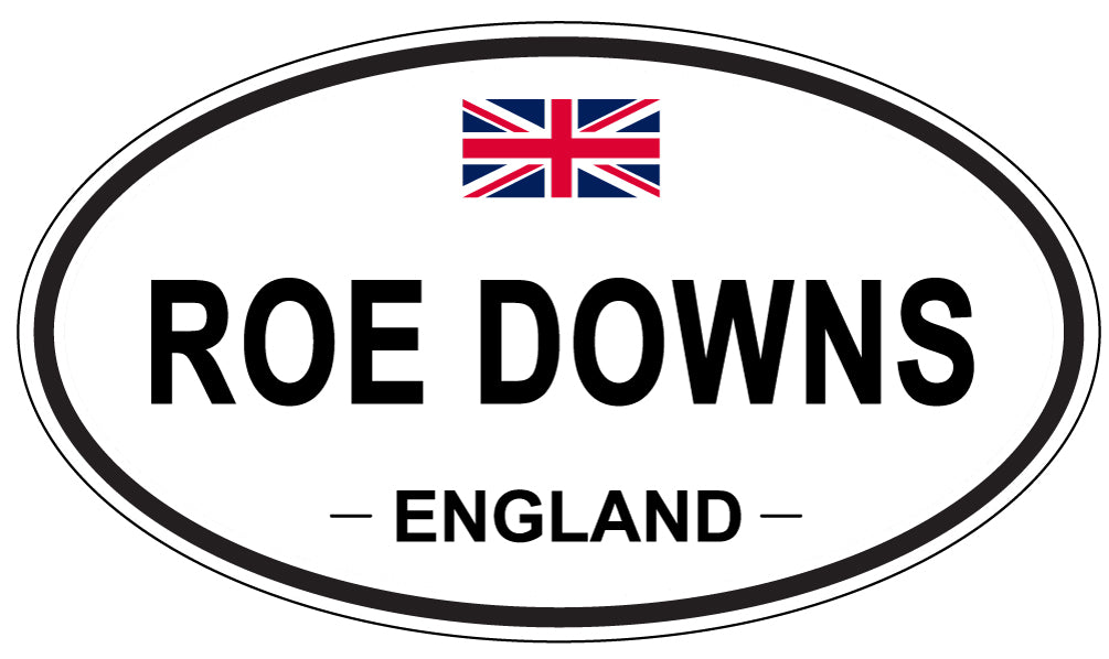 ROE DOWNS, England - Oval Magnet