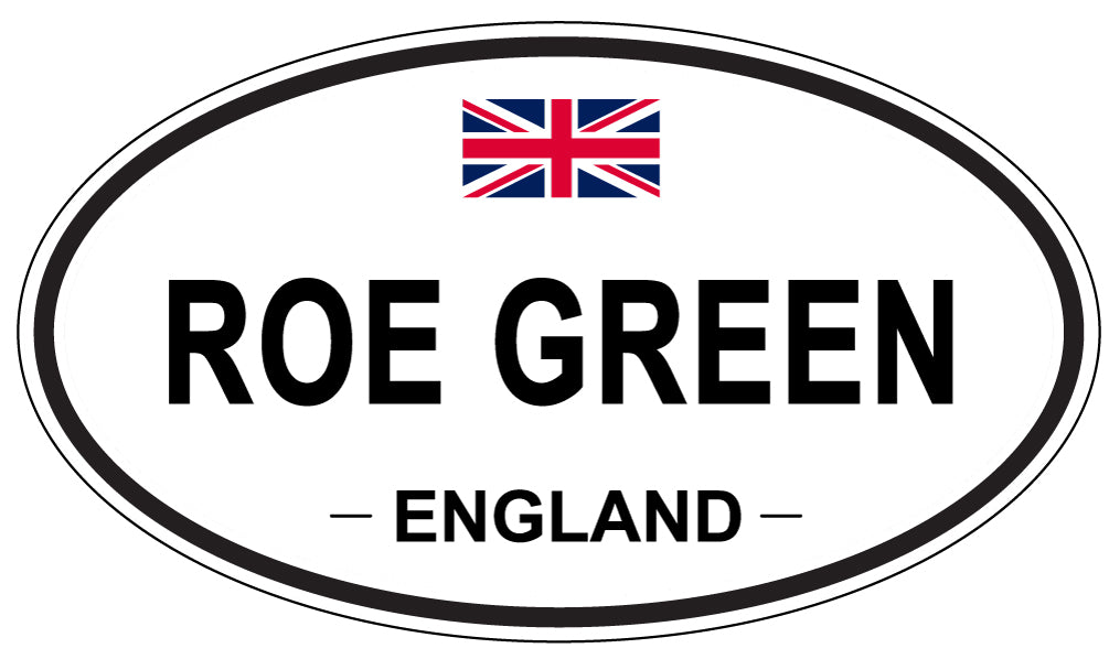 ROE GREEN, ENGLAND - Oval Sticker