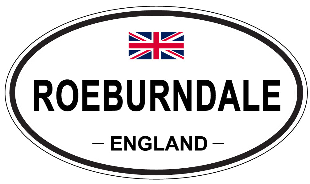 ROEBURNDALE, England - Oval Magnet