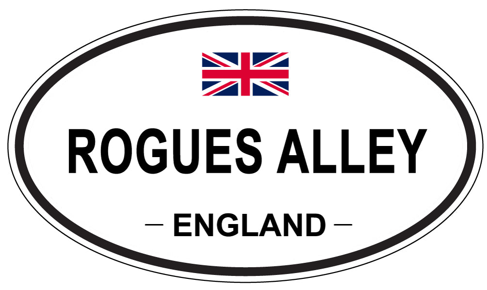 ROGUES ALLEY, England - Oval Magnet