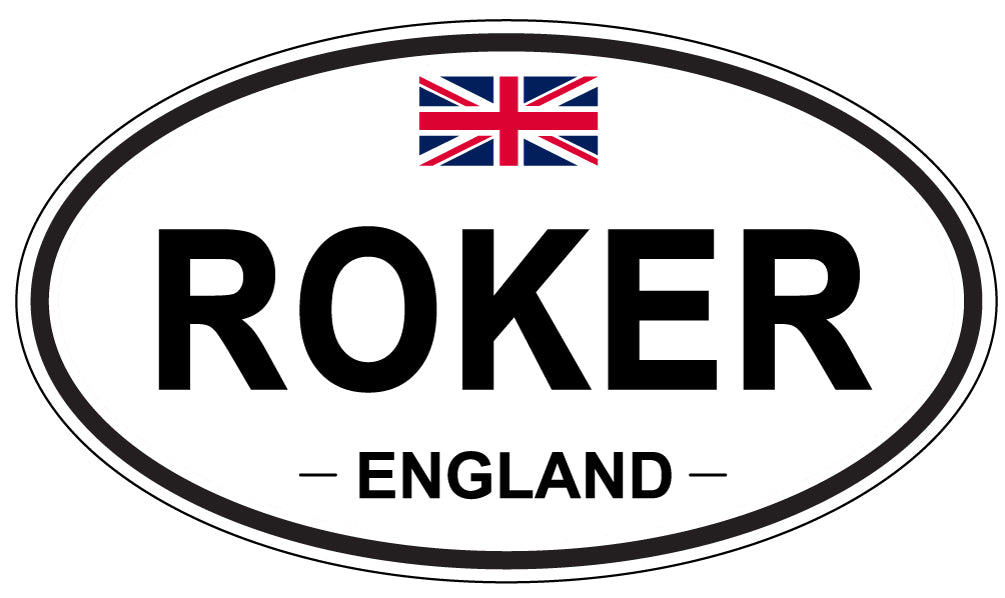 ROKER, England - Oval Magnet