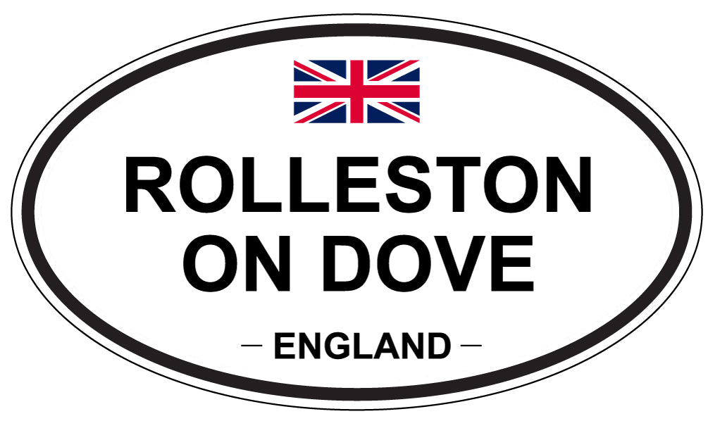 ROLLESTON ON DOVE, England - Oval Magnet