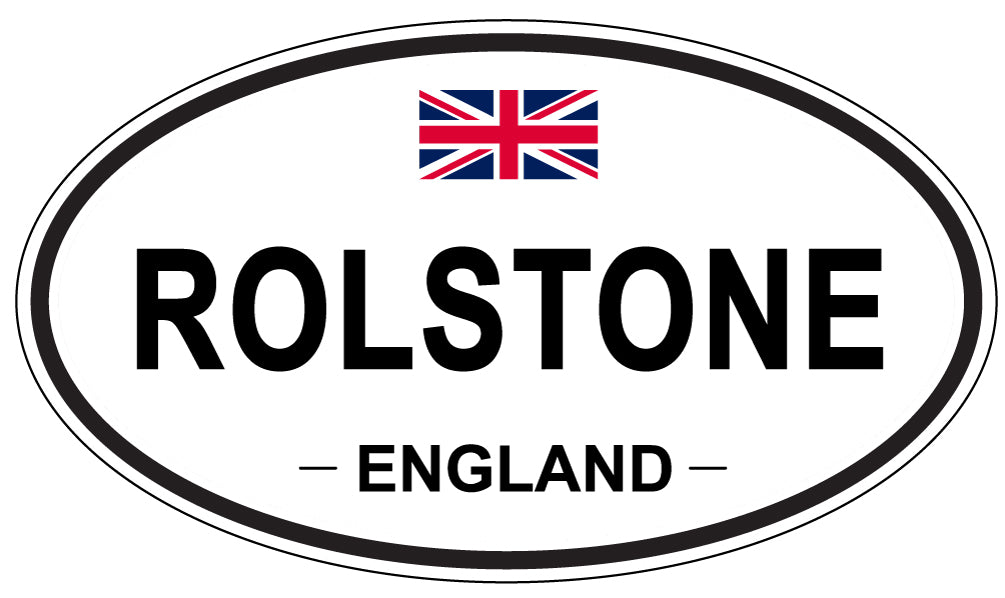 ROLSTONE, England - Oval Magnet