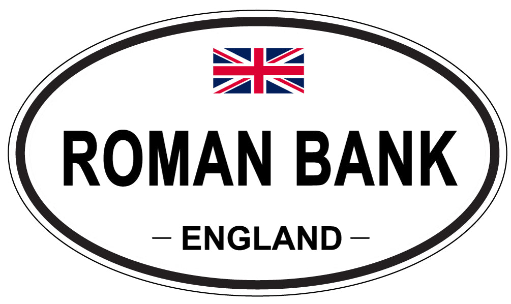 ROMAN BANK, England - Oval Magnet