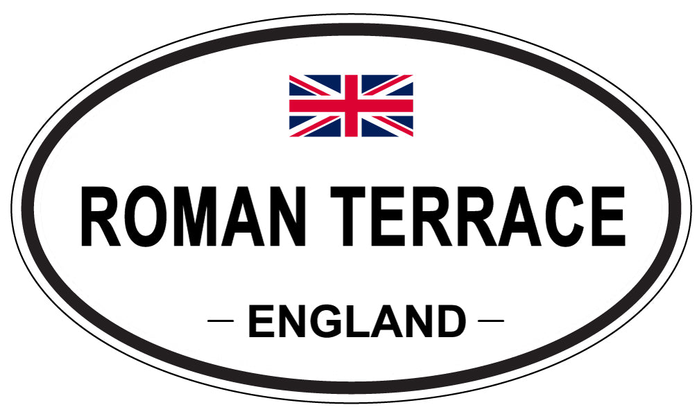 ROMAN TERRACE, England - Oval Magnet