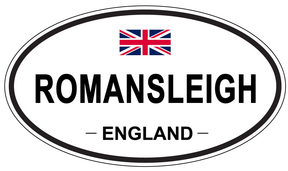 ROMANSLEIGH, England - Oval Magnet