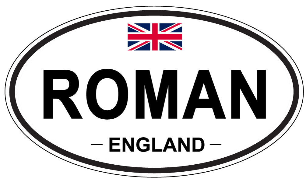 ROMAN, England - Oval Magnet