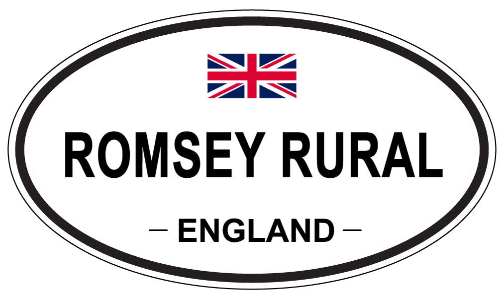 ROMSEY RURAL, England - Oval Magnet
