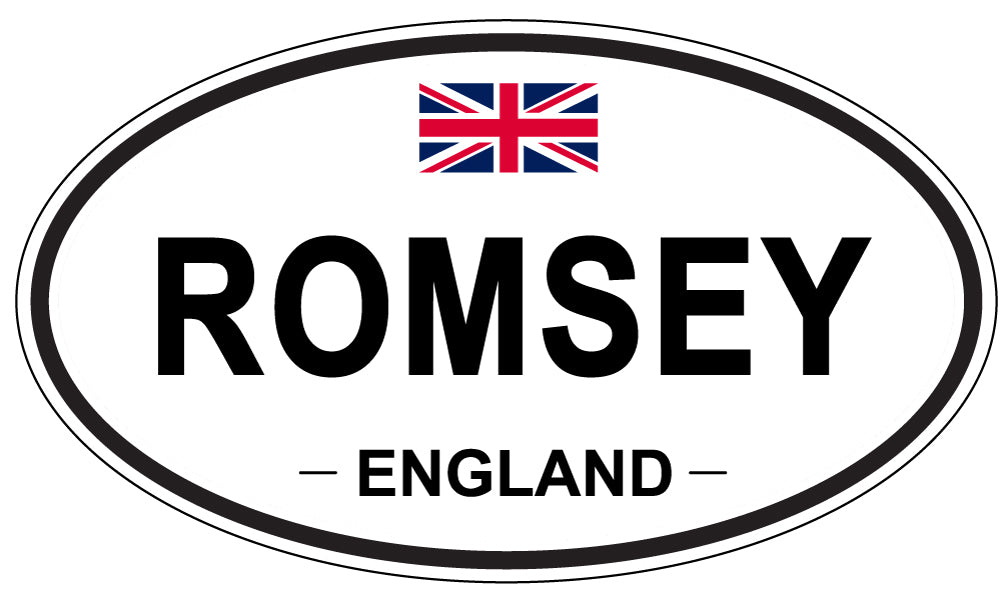 ROMSEY, England - Oval Magnet