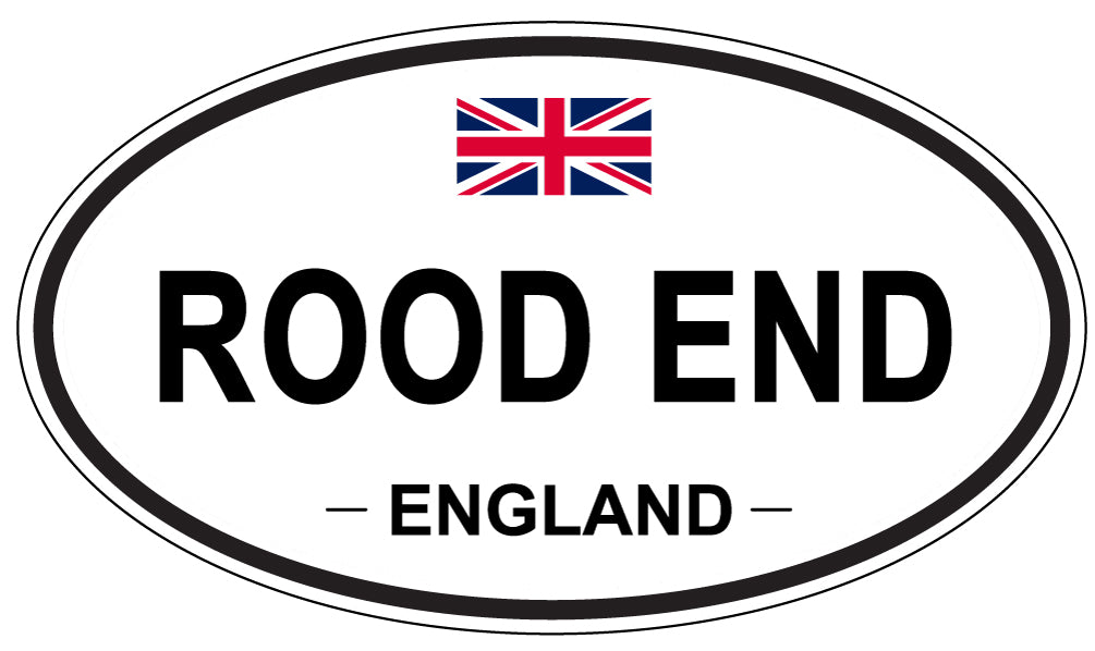 ROOD END, England - Oval Magnet