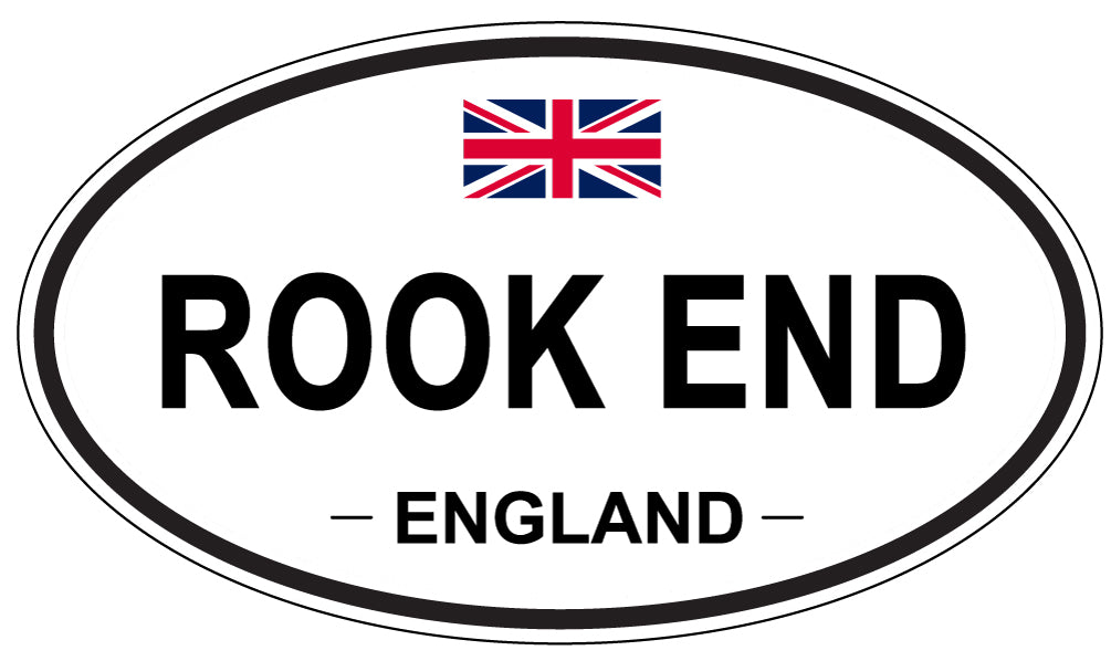 ROOK END, England - Oval Magnet