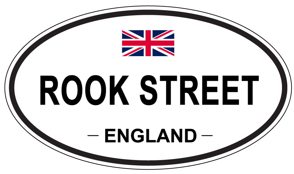 ROOK STREET, England - Oval Magnet