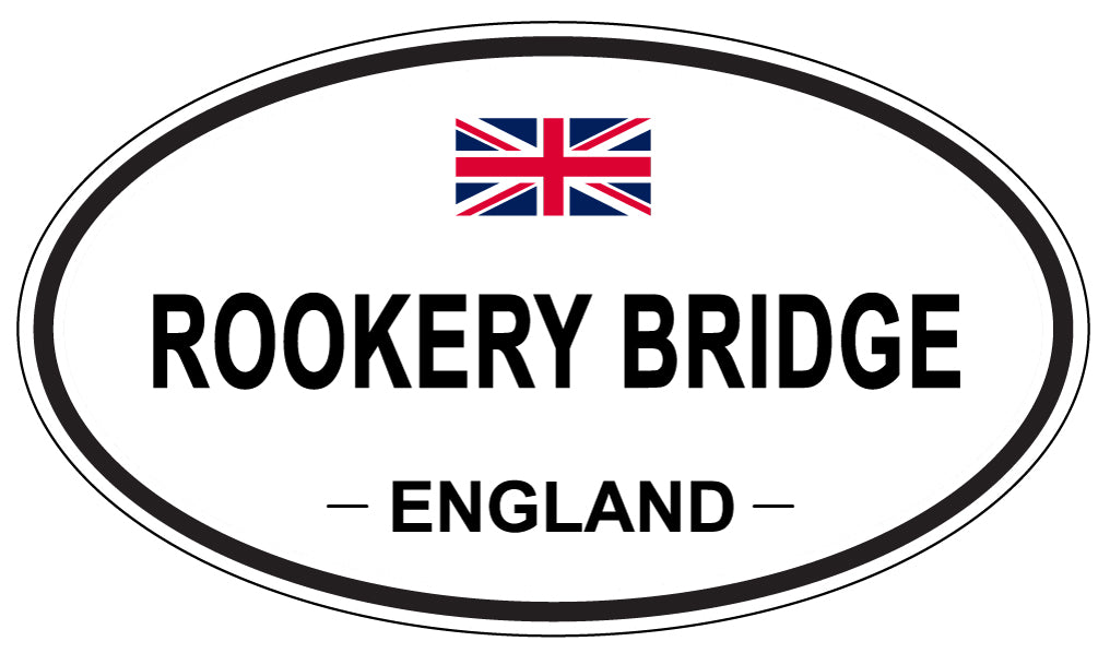 ROOKERY BRIDGE, England - Oval Magnet