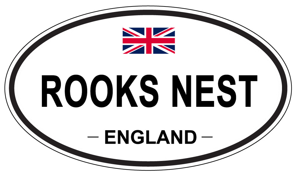 ROOKS NEST, England - Oval Magnet
