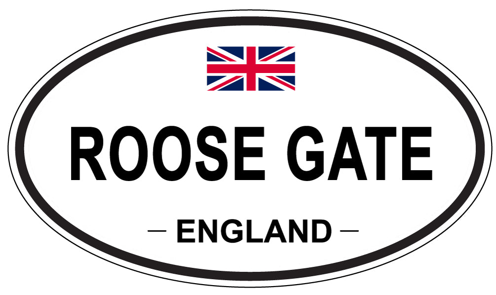 ROOSE GATE, England - Oval Magnet
