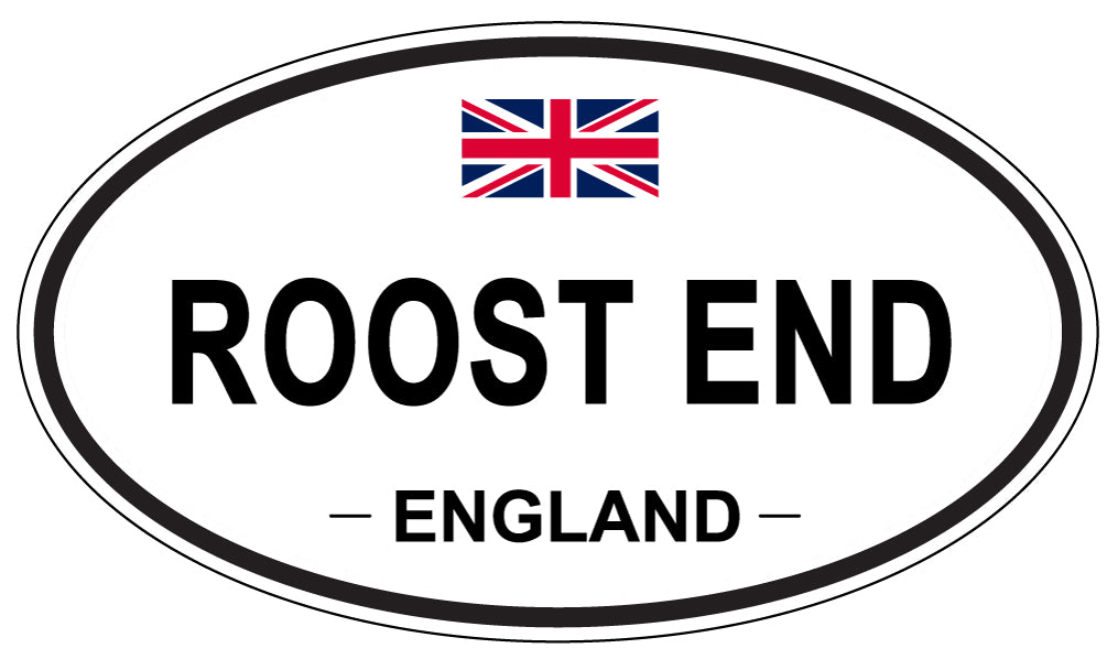 ROOST END, England - Oval Magnet
