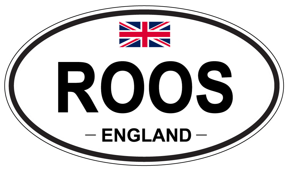 ROOS, England - Oval Magnet