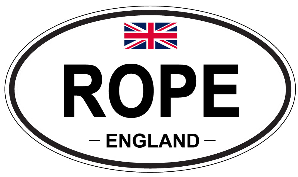 ROPE, England - Oval Magnet