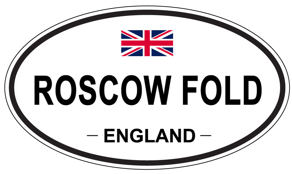ROSCOW FOLD, England - Oval Magnet