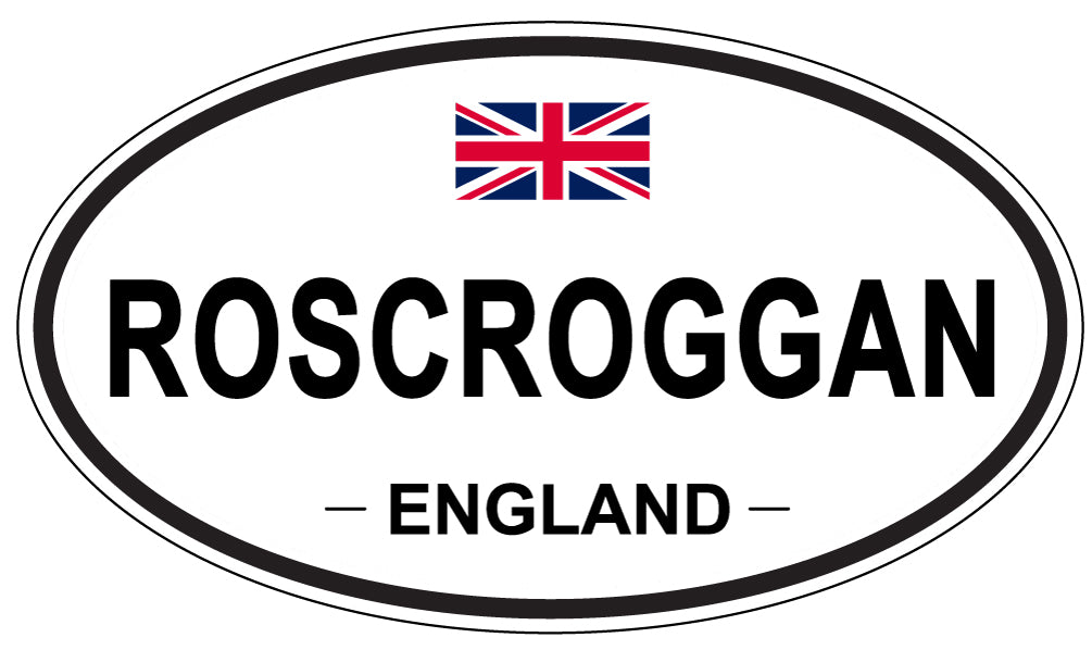 ROSCROGGAN, England - Oval Magnet
