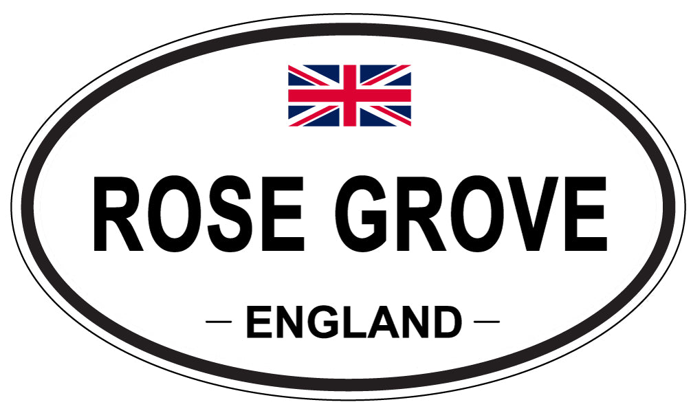 ROSE GROVE, England - Oval Magnet