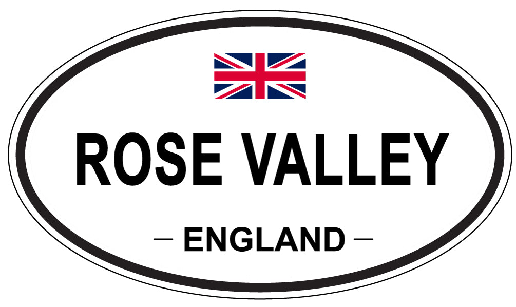 ROSE VALLEY, England - Oval Magnet