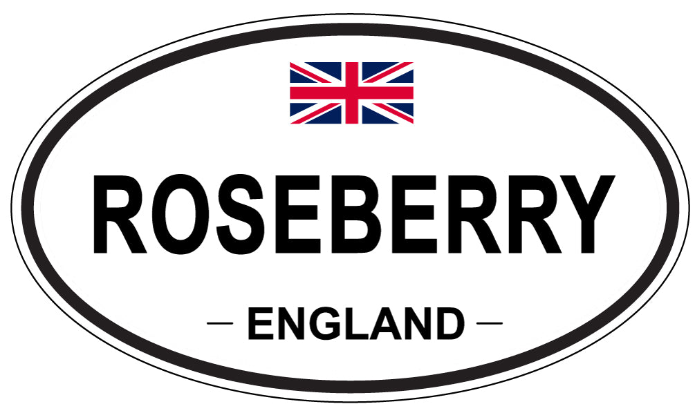ROSEBERRY, ENGLAND - Oval Sticker