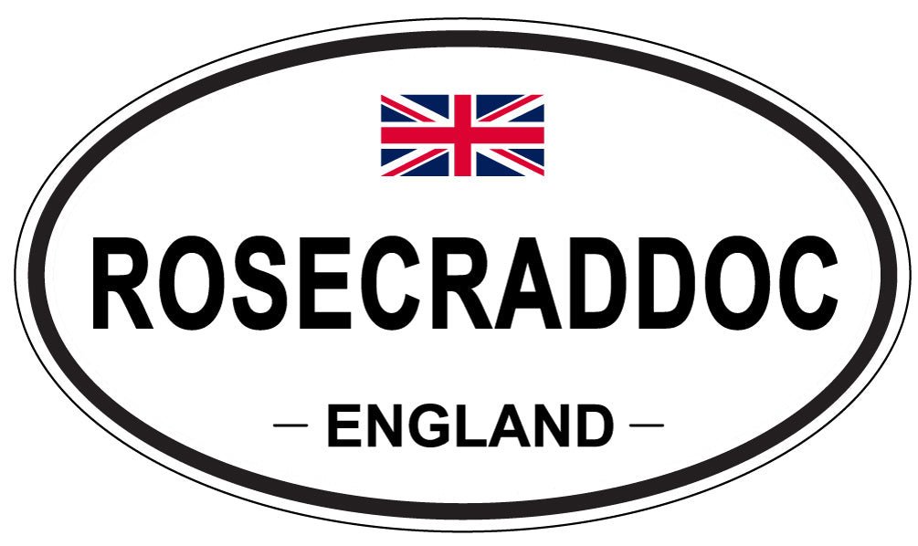 ROSECRADDOC, England - Oval Magnet