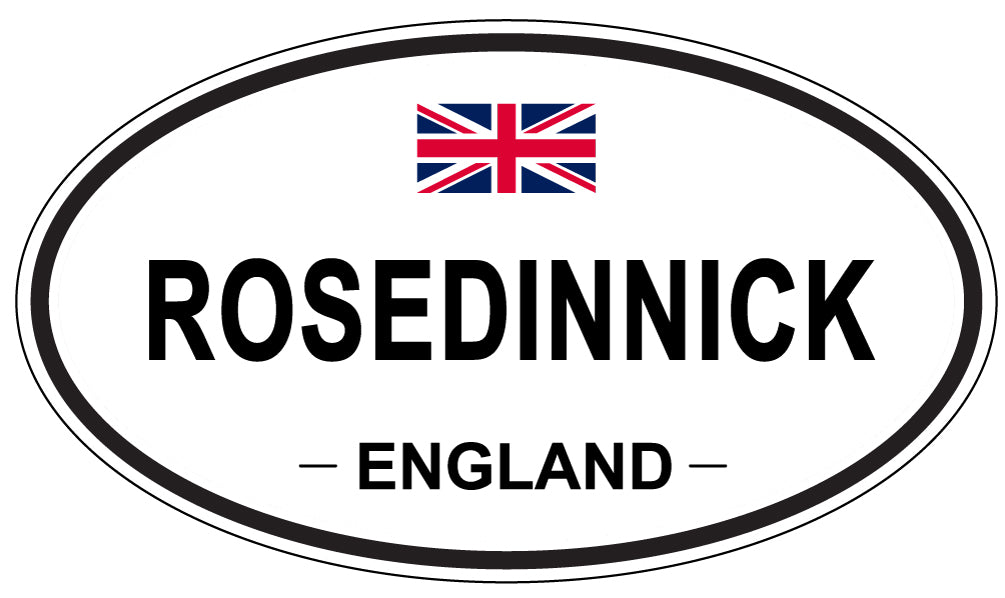 ROSEDINNICK, England - Oval Magnet
