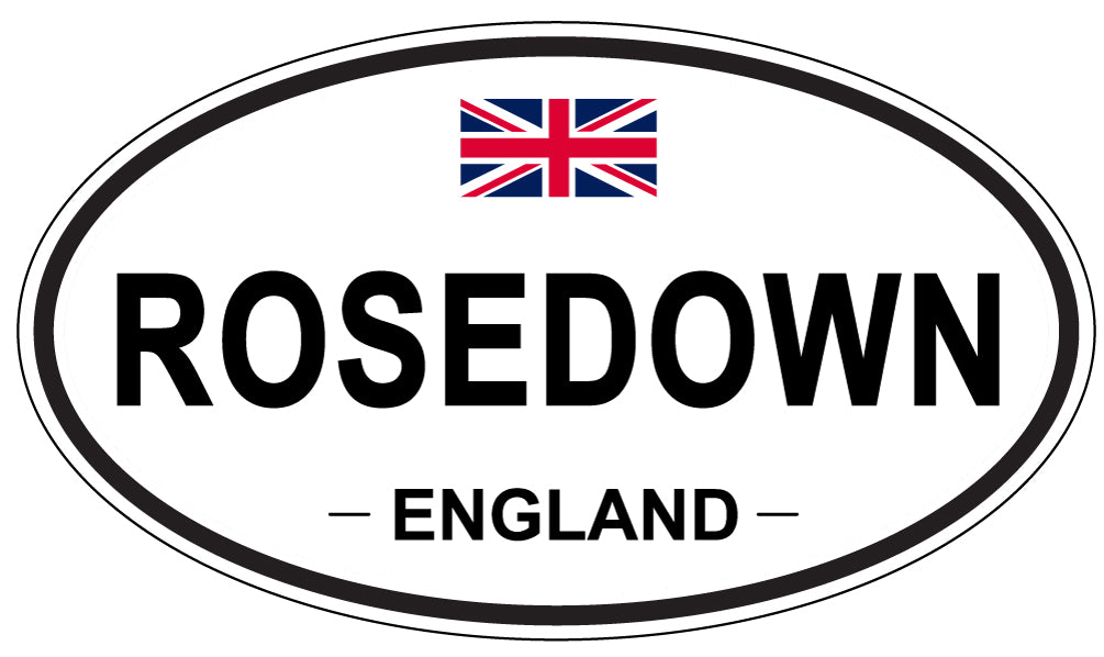 ROSEDOWN, ENGLAND - Oval Sticker