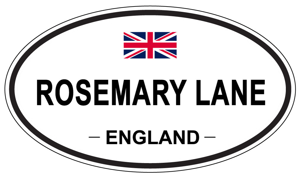 ROSEMARY LANE, England - Oval Magnet