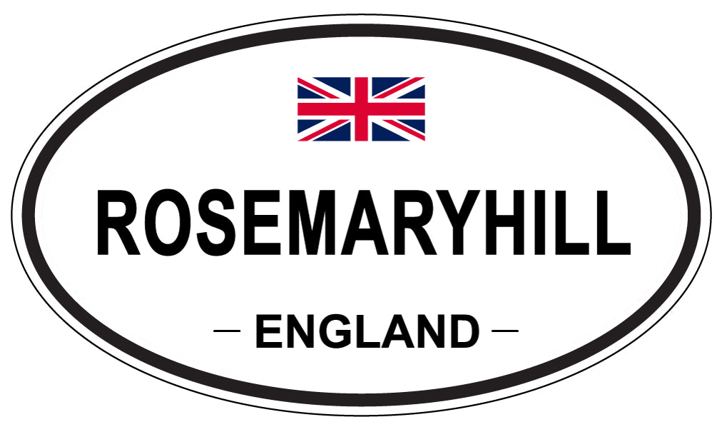 ROSEMARYHILL, ENGLAND - Oval Sticker
