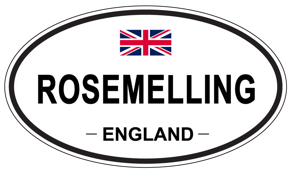 ROSEMELLING, England - Oval Magnet