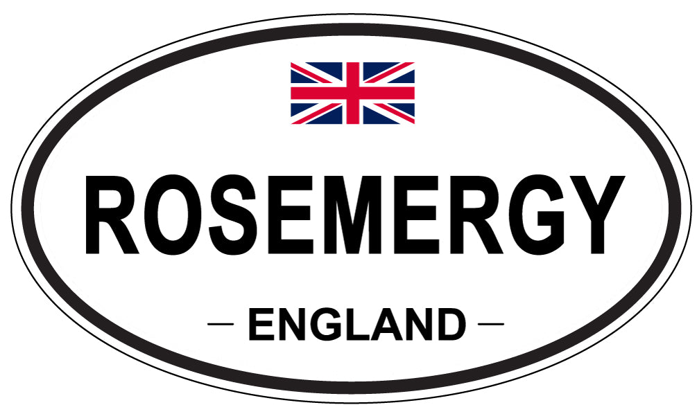 ROSEMERGY, England - Oval Magnet